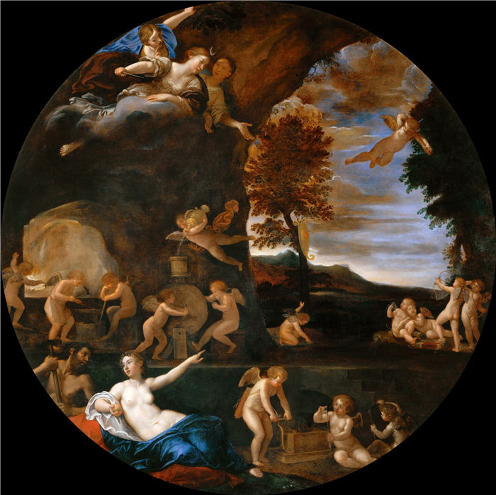 弗朗西斯科·阿尔巴尼（Francesco Albani ）-Venus in Vulcan’s Forge