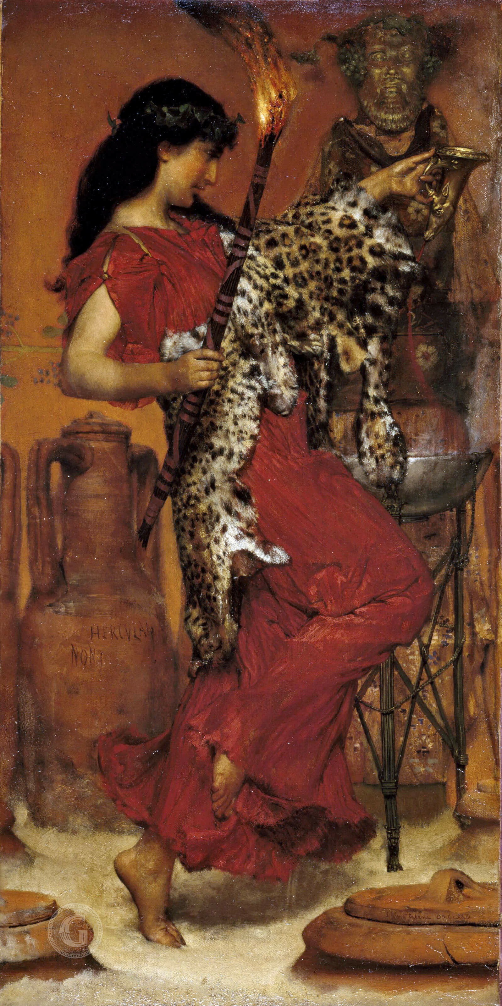 劳伦斯·阿尔玛·塔德玛（Lawrence Alma-Tadema)高清油画-秋季葡萄酒节