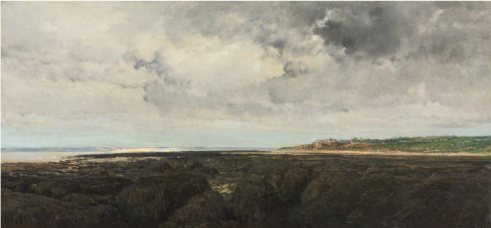 查尔斯·弗朗索瓦·杜比尼(Charles-Francois Daubigny)高清作品-从勒拉蒂尔看维勒维尔