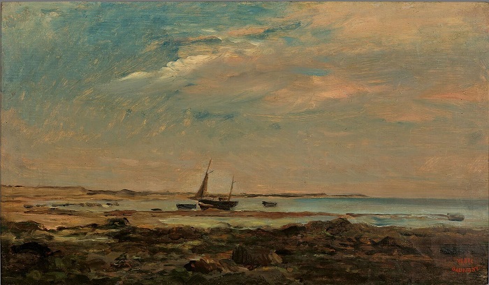 查尔斯·弗朗索瓦·杜比尼（Charles-Francois Daubigny）高清作品-海岸风光