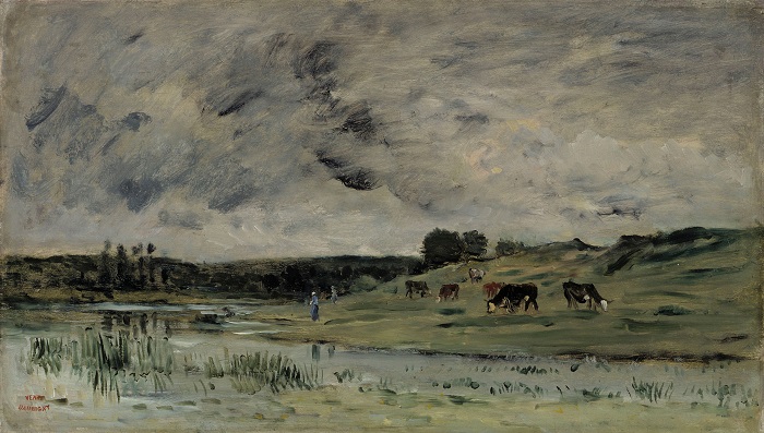 查尔斯·弗朗索瓦·杜比尼（Charles-Francois Daubigny）高清作品-塞纳河上
