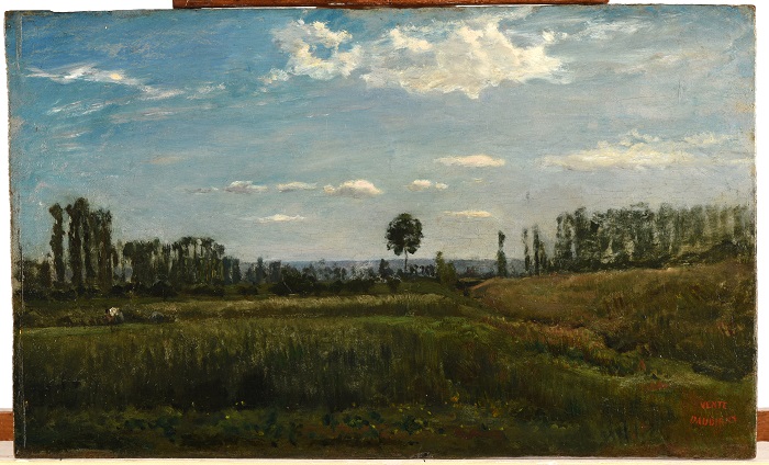 查尔斯·弗朗索瓦·杜比尼（Charles-Francois Daubigny）高清作品-景观木材油画