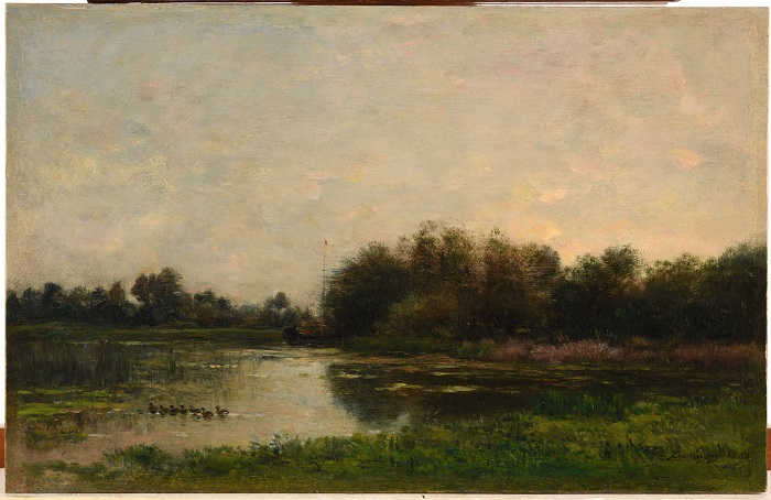查尔斯·弗朗索瓦·杜比尼（Charles-Francois Daubigny）高清作品-瓦兹河岸 3