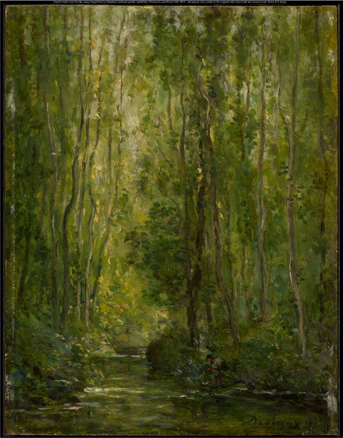 查尔斯·弗朗索瓦·杜比尼（Charles-Francois Daubigny）高清作品-林地场景