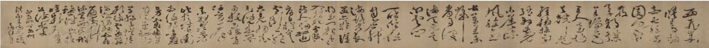 明-徐渭-草书白燕诗(全卷)纸本 30x420.5
