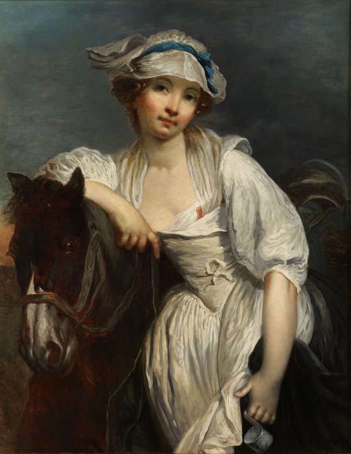 让-巴蒂斯特·格鲁兹（Jean-Baptiste Greuze）高清作品-女孩和马
