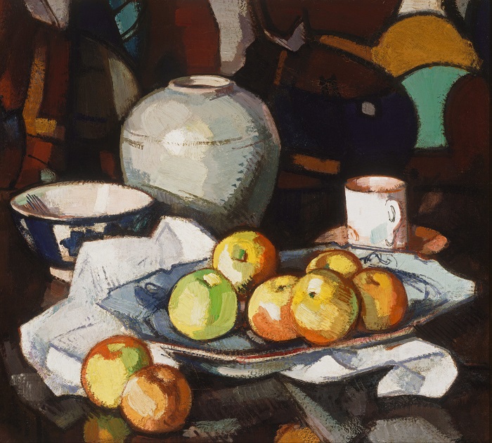 塞缪尔·约翰·佩普洛 (Samuel John Peploe)-苹果和罐子