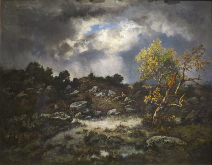 纳西斯·迪亚兹·德·拉·佩纳（Narcisse-Virgile Diaz de la Peña，法国画家）作品-《逼近的风暴》