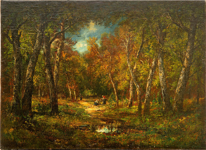 纳西斯·迪亚兹·德·拉·佩纳（Narcisse-Virgile Diaz de la Peña，法国画家）作品-纳西斯的枫丹白露森林