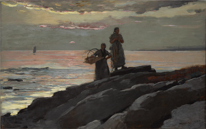 温斯洛·荷马 (Winslow Homer)超清作品-萨科湾（1896）
