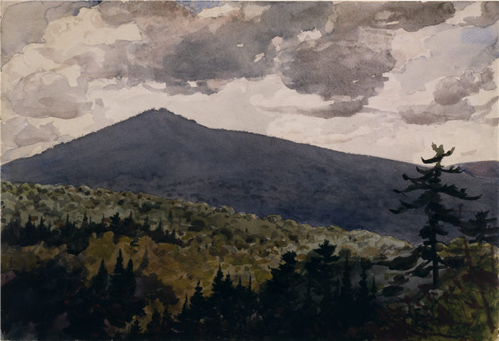 温斯洛·荷马 (Winslow Homer)超清作品-Burnt Mountain