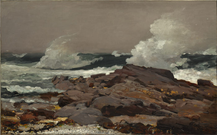温斯洛·荷马 (Winslow Homer)超清作品-Eastern Point