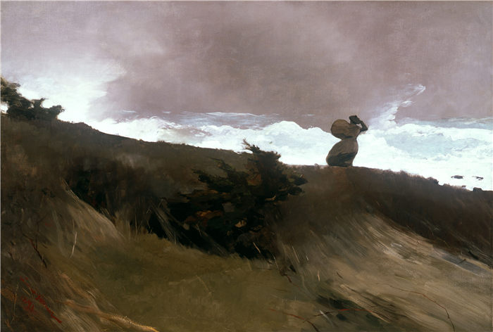 温斯洛·荷马 (Winslow Homer)超清作品-西风-West Wind