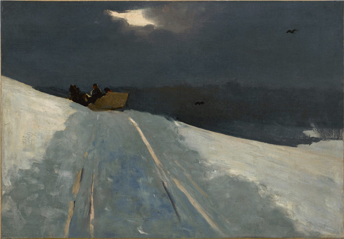 温斯洛·荷马 (Winslow Homer)超清作品-雪橇行