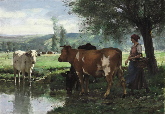 朱利安·杜普雷（Julien Dupré）作品-奶牛管理员