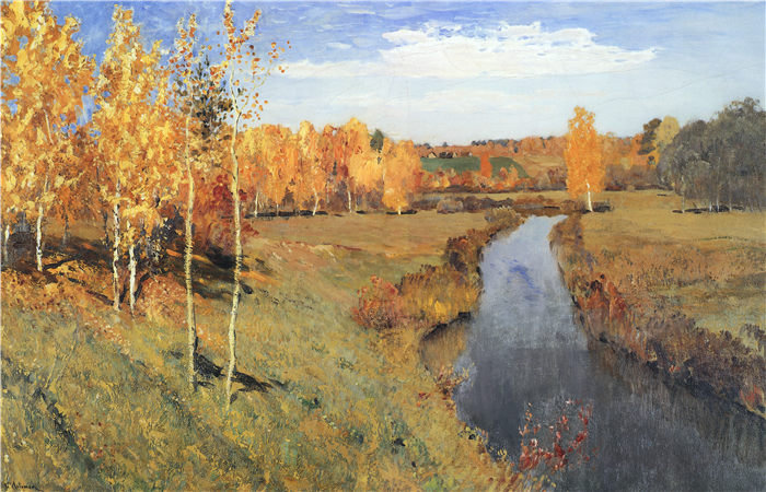 艾萨克·列维坦(Isaac Levitan)高清作品-Levitan Zolotaya Osen