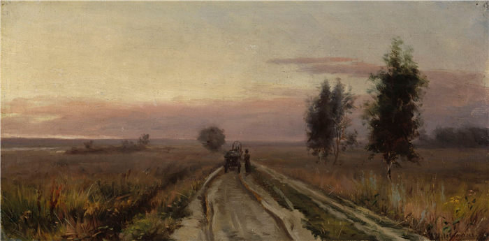 艾萨克·列维坦（Isaac Levitan）高清作品-乡村路