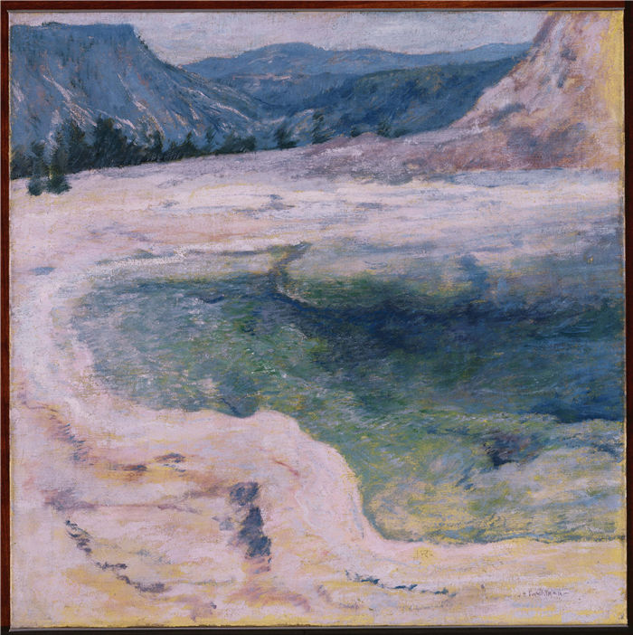 约翰·亨利·特瓦特曼（John Henry Twachtman）高清作品下载-翡翠池