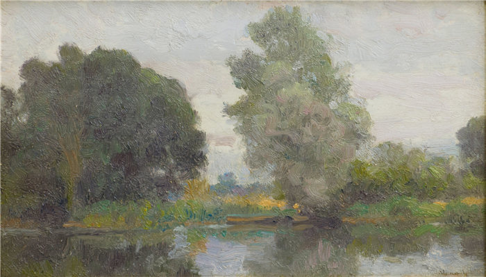 罗伯特·威廉·冯诺(Robert William Vonnoh)-《灰色的一天》