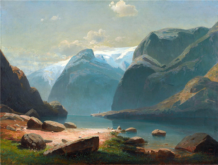 阿列克谢·萨弗拉索夫(Alexei Kondratyevich Savrasov) - 瑞士山区的湖泊