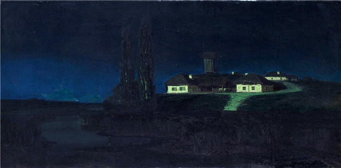 库因芝（Arhip Kuindzhi）高清作品-《乌克兰之夜》