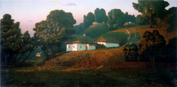 库因芝（Arhip Kuindzhi）高清作品-《乌克兰的夜晚》