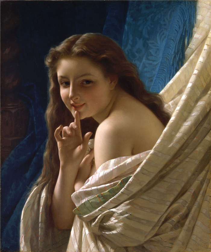 皮埃尔-奥古斯特·柯特（Pierre-Auguste Cot）–年轻女性肖像