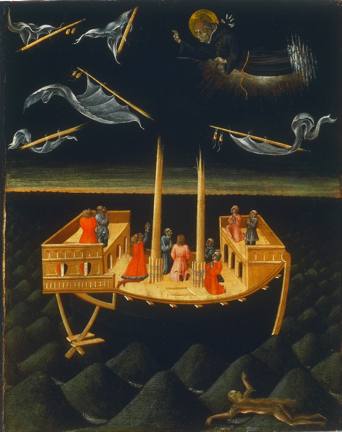乔瓦尼·迪保罗(Giovanni di Paolo)-托伦蒂诺的圣尼古拉斯拯救沉船