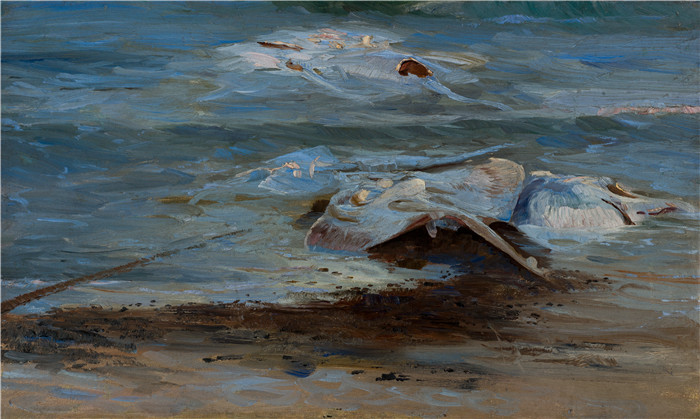 佩德·瑟夫林·柯罗耶(Peder SeverinKrøyer)油画下载-Døde rokker