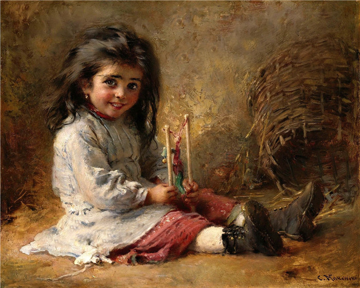 康斯坦丁·马科夫斯基（ Konstantin Makovsky）油画下载-小孩