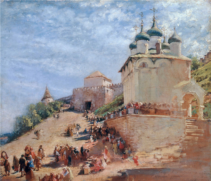 康斯坦丁·马科夫斯基( Konstantin Makovsky)油画下载-伊万诺夫斯基之路