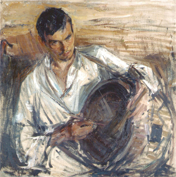 尼古拉·费欣(Nicolai Fechin)高清作品-Барабанщик (1908)