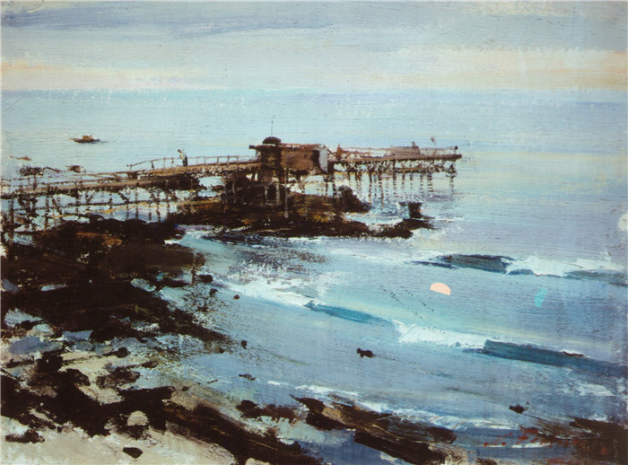 尼古拉·费欣(Nicolai Fechin)高清作品-Малая вода в лагуне (1925)