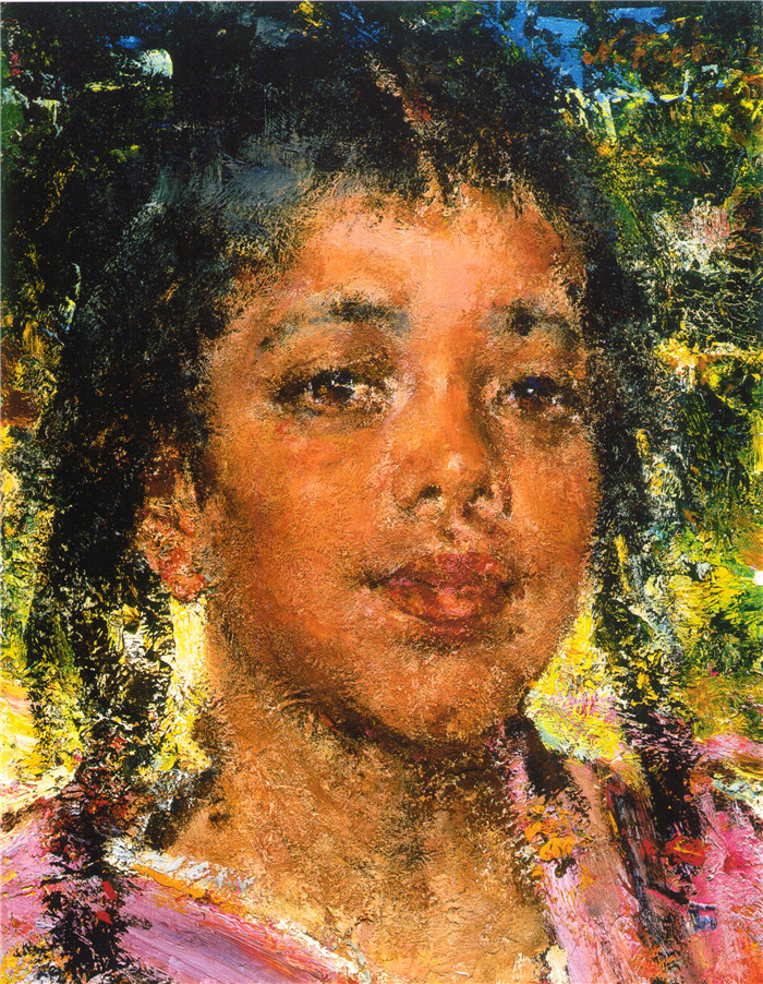 尼古拉·费欣(Nicolai Fechin)高清作品-Мексиканская девочка (После 1936)