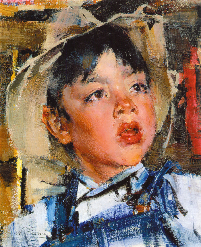 尼古拉·费欣(Nicolai Fechin)高清作品-Мальчик (1927—1933)