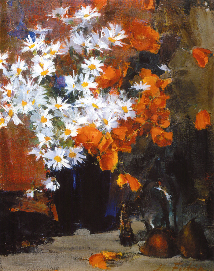 尼古拉·费欣(Nicolai Fechin)高清作品-Натюрморт (1934—1955) 3