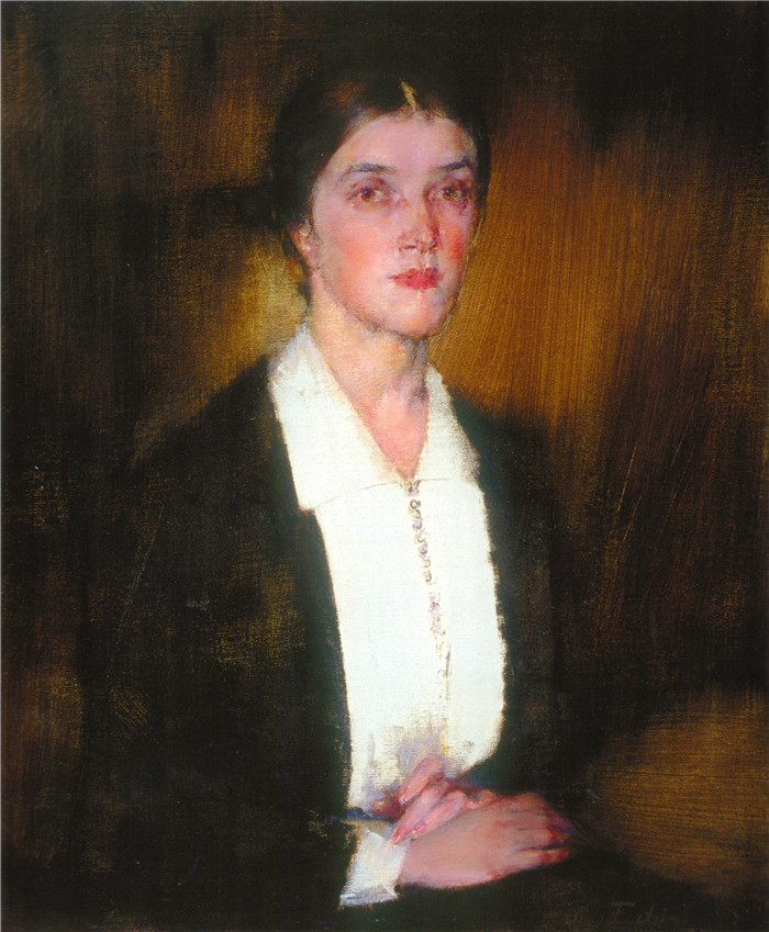 尼古拉·费欣(Nicolai Fechin)高清作品-Портрет Александры (1927—1933)