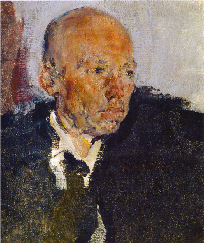 尼古拉·费欣(Nicolai Fechin)高清作品-Портрет П.П.Бенькова (1923)
