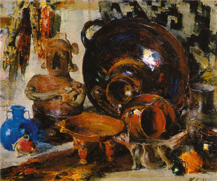 尼古拉·费欣(Nicolai Fechin)高清作品-Натюрморт (1934—1955) 2