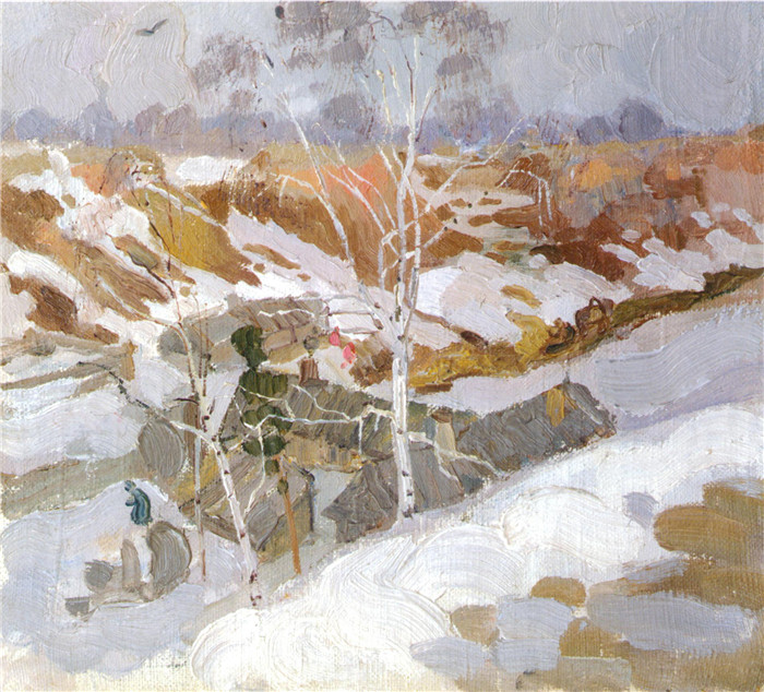 尼古拉·费欣(Nicolai Fechin)高清作品-Пейзаж (1910)