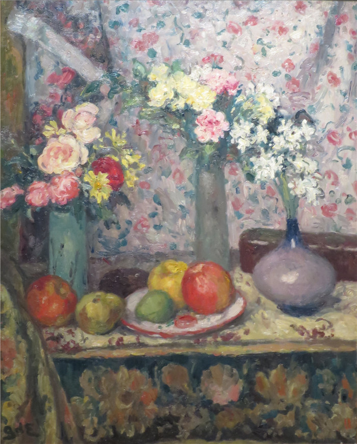 乔治·德·埃斯帕尼亚特(Georges d'Espagnat,法国)作品-《花与果》,1907年