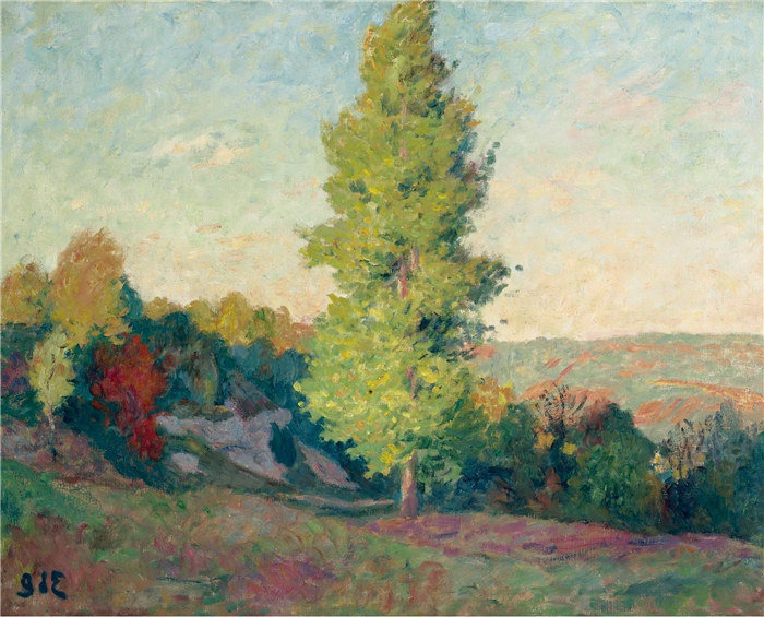 乔治·德·埃斯帕尼亚特(Georges d'Espagnat,法国)作品-风景,1900年