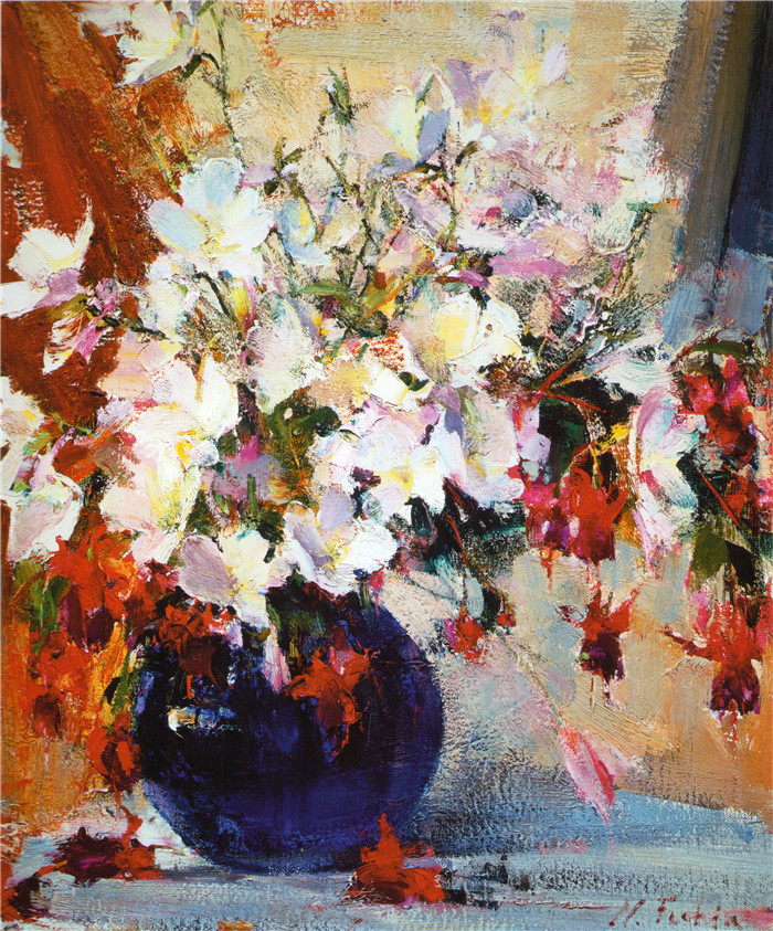 尼古拉·费欣(Nicolai Fechin)高清作品-Фуксии (1934—1955)