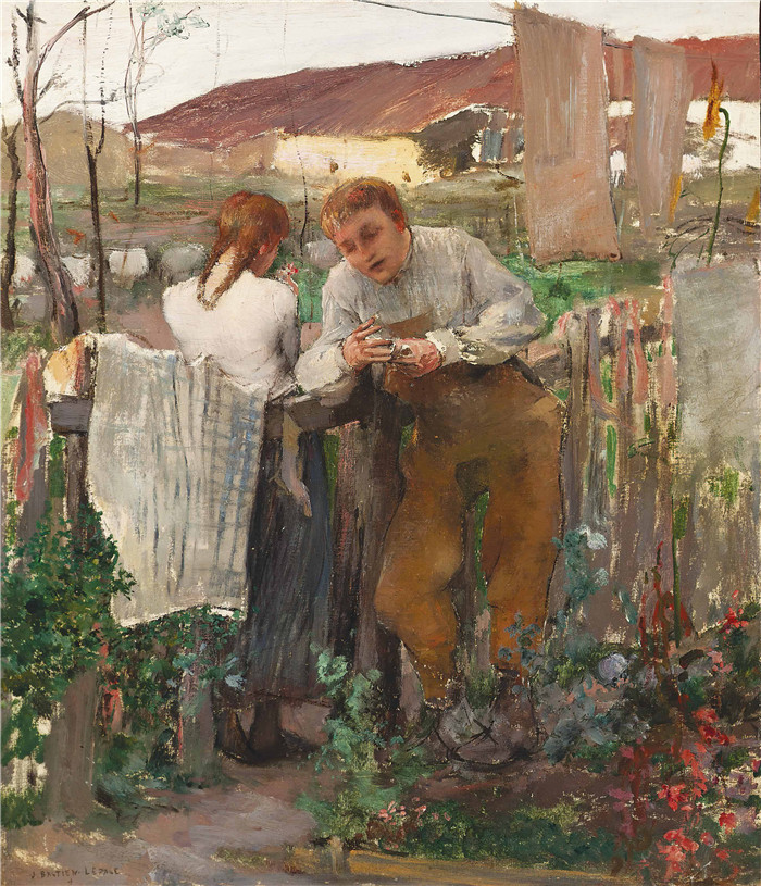 朱尔斯·巴斯蒂安-勒佩奇 (Jules Bastien Lepage)-乡村爱情