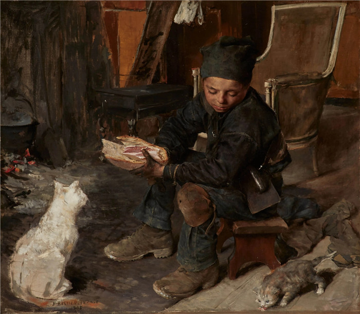 朱尔斯·巴斯蒂安-勒佩奇 (Jules Bastien Lepage)-《小烟囱手》,1883年