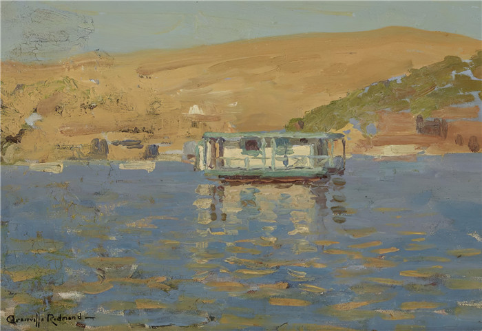 格兰维尔·雷德蒙德（Granville Redmond）高清作品-湖与船