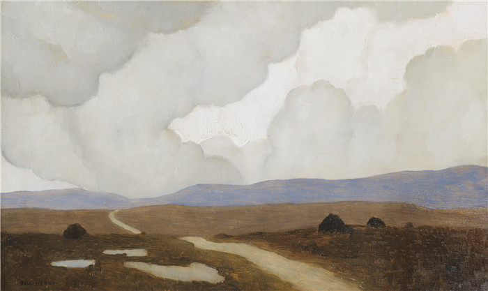 保罗·亨利（Paul Henry）高清作品10-《漫长的路》，1917年