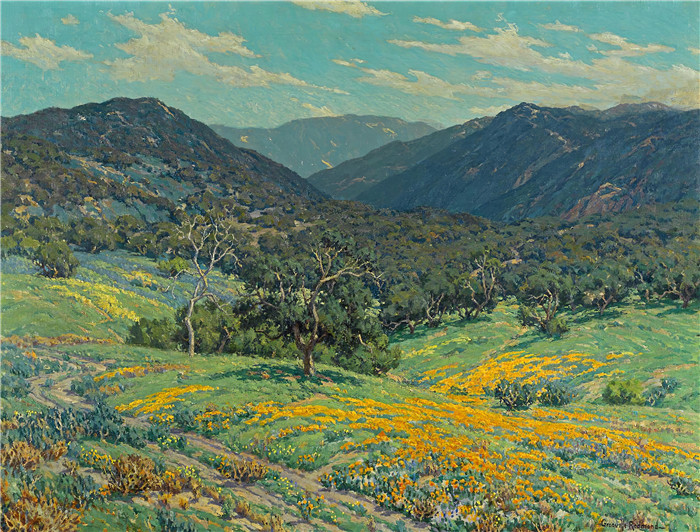 格兰维尔·雷德蒙德（Granville Redmond）高清作品-南加州春天
