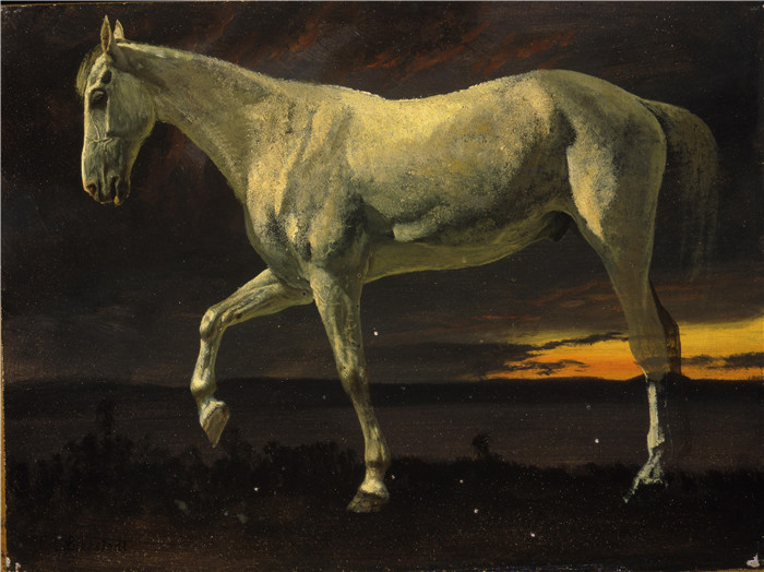 阿尔伯特·比尔施塔特（Albert Bierstadt）高清油画-马