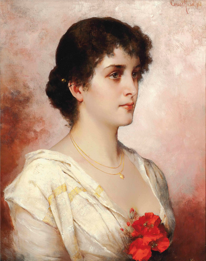 康拉德·基塞尔（Conrad Kiesel）高清作品-红粉佳人